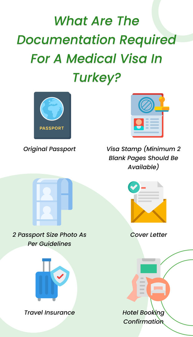 وثائق التأشيرة الطبية في تركيا