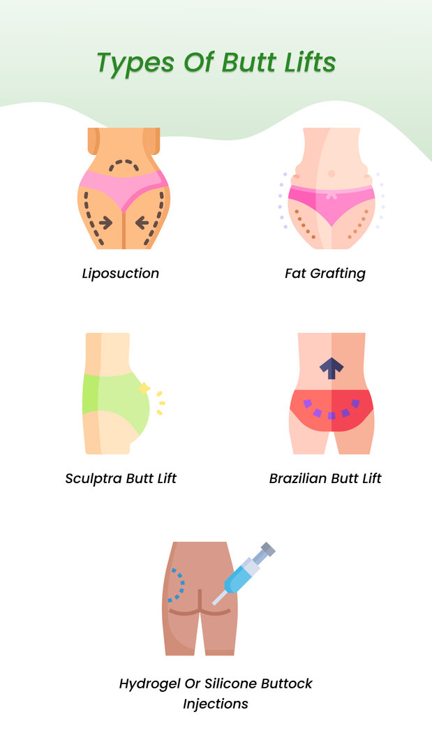 Types of Butt lifts