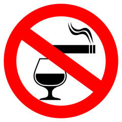 no smoking and drinking