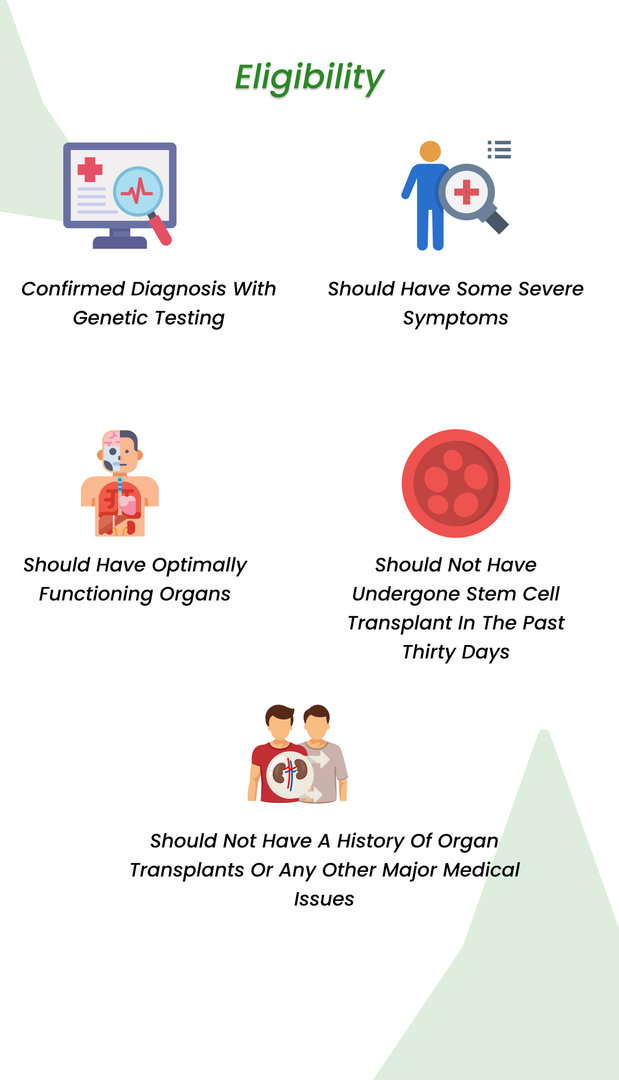 Eligibility criteria for stem cell transplant for sickle cell disease