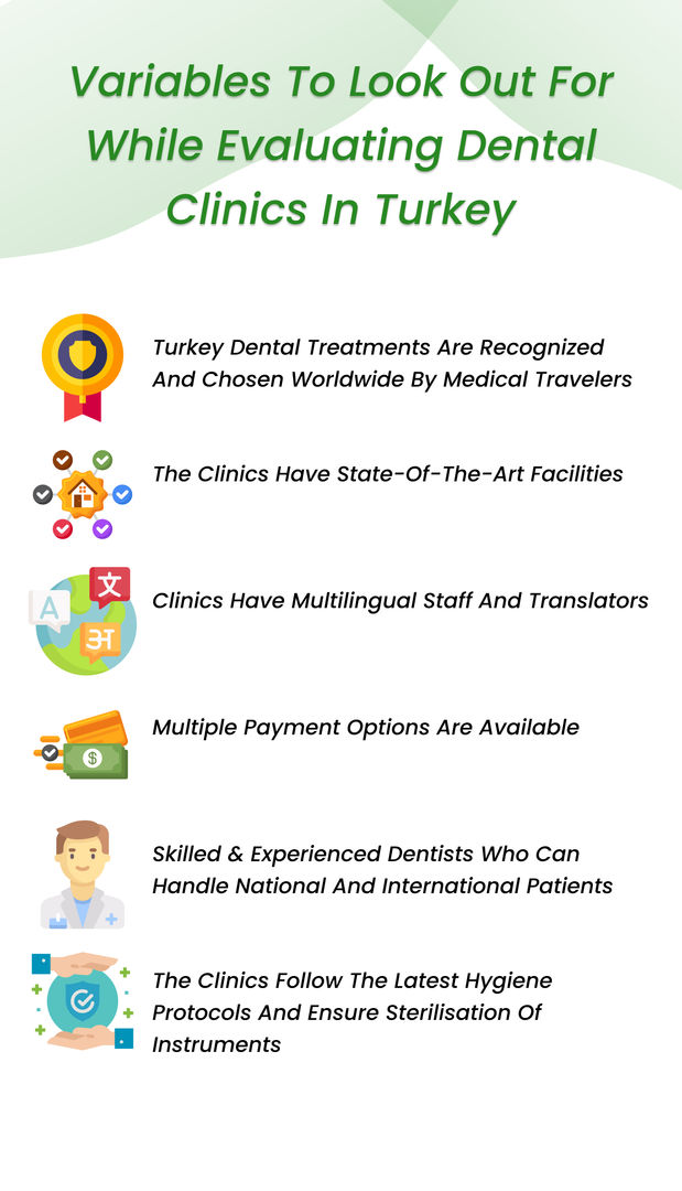 Variables to look out for while evaluating dental clinics in Turkey
