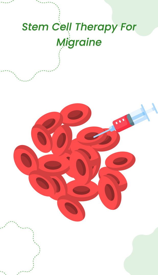 Stem cell therapy for migraine